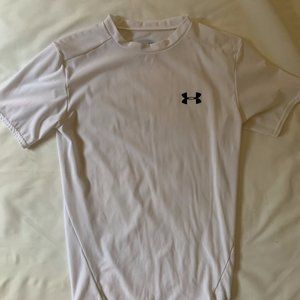 MEN'S UNDER ARMOUR WHITE COMPRESSION T-SHIRT